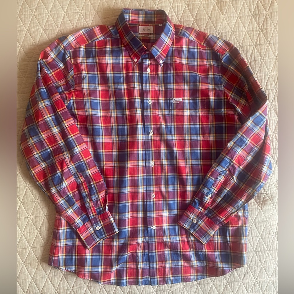 Faconnable Classique Button Down Collar Shirt In … - image 2